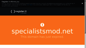 What Specialistsmod.net website looked like in 2017 (6 years ago)