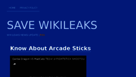 What Savewikileaks.net website looked like in 2017 (6 years ago)