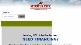 What Scootercity.ca website looked like in 2017 (6 years ago)