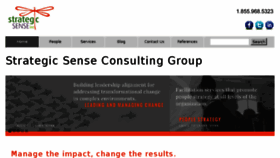 What Strategicsense.ca website looked like in 2017 (6 years ago)