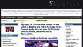 What Skyartec.co.uk website looked like in 2017 (6 years ago)
