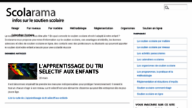 What Scolarama.com website looked like in 2017 (6 years ago)
