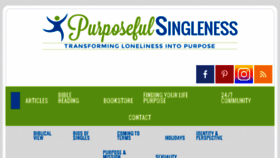 What Singleness.org website looked like in 2017 (6 years ago)