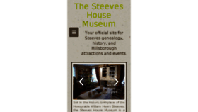 What Steeveshousemuseum.ca website looked like in 2017 (6 years ago)