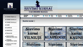 What Siuvimo-kursai.lt website looked like in 2017 (6 years ago)
