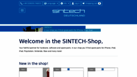 What Sintech-shop.de website looked like in 2017 (6 years ago)
