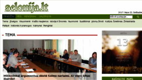 What Selonija.lt website looked like in 2017 (6 years ago)