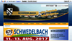What Schwedelbach.de website looked like in 2017 (6 years ago)