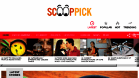 What Scooppick.com website looked like in 2017 (6 years ago)
