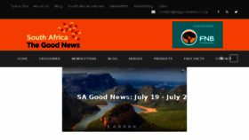 What Sagoodnews.co.za website looked like in 2017 (8 years ago)