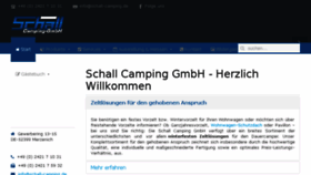 What Schall-camping.de website looked like in 2017 (6 years ago)
