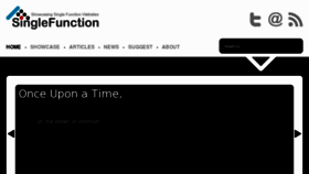 What Singlefunction.com website looked like in 2017 (6 years ago)