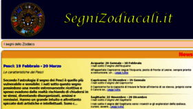 What Segnizodiacali.it website looked like in 2017 (6 years ago)