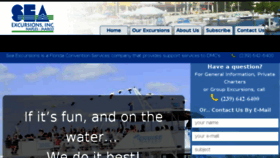 What Seaexcursions.com website looked like in 2017 (6 years ago)