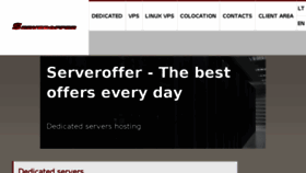 What Serveroffer.lt website looked like in 2017 (6 years ago)