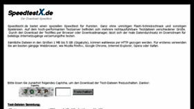 What Speedtestx.de website looked like in 2017 (6 years ago)