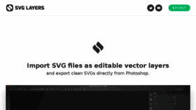 What Svglayers.com website looked like in 2017 (7 years ago)