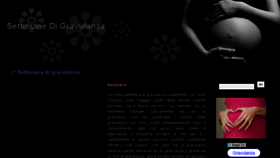 What Settimanedigravidanza.com website looked like in 2017 (6 years ago)