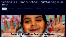 What Sunninghillprimary.net website looked like in 2017 (6 years ago)