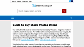 What Stockphotoexpert.com website looked like in 2017 (6 years ago)