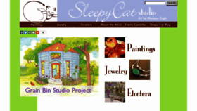 What Sleepycatstudio.com website looked like in 2017 (6 years ago)