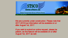 What Stsco.ca website looked like in 2017 (6 years ago)