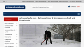 What Schneeschaufel.com website looked like in 2017 (6 years ago)