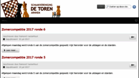 What Schaakverenigingdetoren.nl website looked like in 2017 (6 years ago)