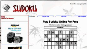 What Sudoku-play.com website looked like in 2017 (6 years ago)