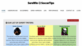 What Surewinsoccertips.com website looked like in 2017 (6 years ago)