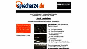 What Sprecher24.de website looked like in 2017 (6 years ago)