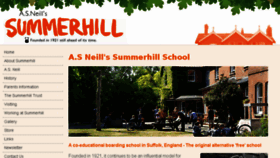 What Summerhillschool.co.uk website looked like in 2017 (6 years ago)