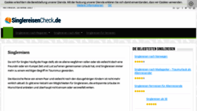 What Singlereisencheck.de website looked like in 2017 (6 years ago)