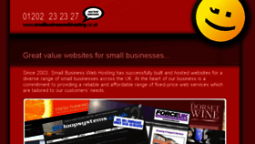 What Smallbusinesswebhosting.co.uk website looked like in 2017 (6 years ago)