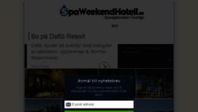 What Spaweekendhotell.se website looked like in 2017 (6 years ago)