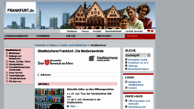 What Stadtbuecherei.frankfurt.de website looked like in 2017 (6 years ago)