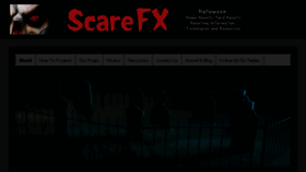 What Scarefx.com website looked like in 2017 (6 years ago)