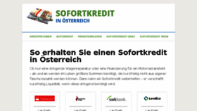 What Sofortkreditoesterreich.at website looked like in 2017 (6 years ago)