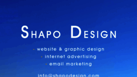 What Shapodesign.com website looked like in 2017 (6 years ago)