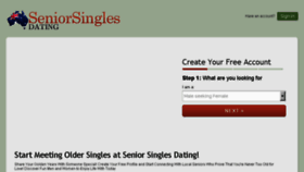 What Seniorsinglesdating.com.au website looked like in 2017 (6 years ago)
