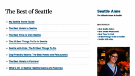 What Seattleanne.com website looked like in 2017 (6 years ago)