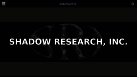 What Shadowresearch.com website looked like in 2017 (6 years ago)