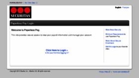 What Securitasepay.ca website looked like in 2017 (8 years ago)