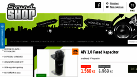 What Soundshop.cz website looked like in 2017 (8 years ago)