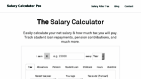 What Salarycalculatorpro.com website looked like in 2017 (6 years ago)