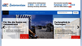 What Seniorenreisen.de website looked like in 2017 (6 years ago)