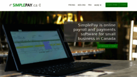 What Simplepay.ca website looked like in 2017 (6 years ago)