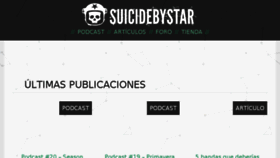 What Suicidebystar.com website looked like in 2017 (6 years ago)