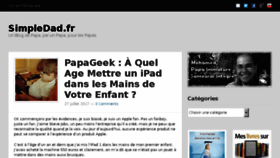 What Simpledad.fr website looked like in 2017 (6 years ago)