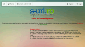 What S-url.ro website looked like in 2017 (6 years ago)